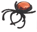 Spider Rings - Purple & Orange Gem