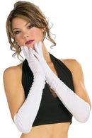 Gloves, Nylon - Long, White