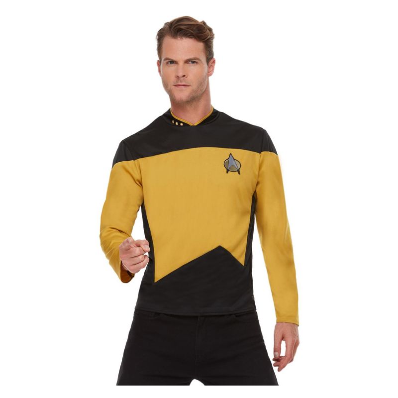 Star Trek The Next Generation Operations Uniform Adult Red_1 sm-52446L