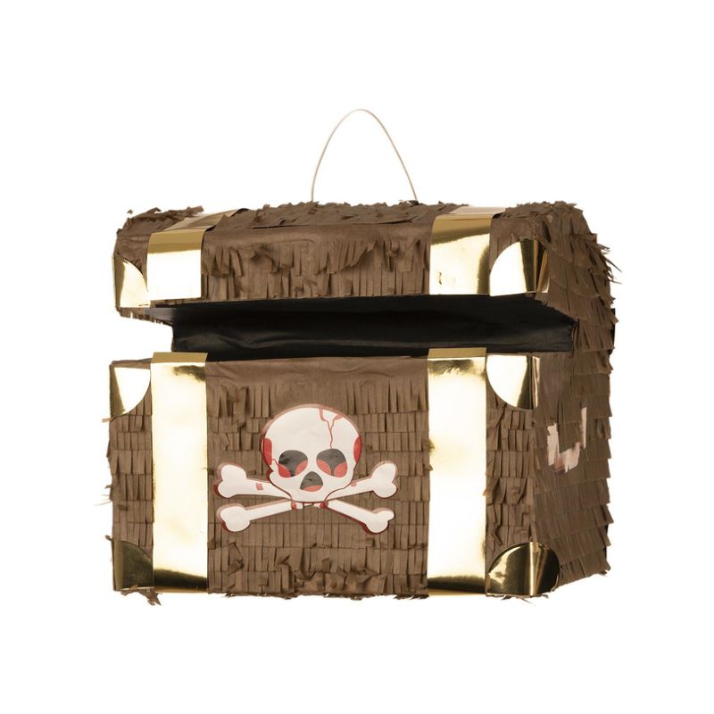 Treasure Chest Piñata Child Brown_1 sm-52717