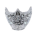 Deluxe Crystal Skull Half Face Mask Adult 1