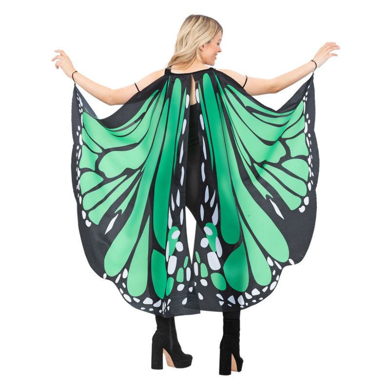 Fabric Butterfly Wings Green Adult 1