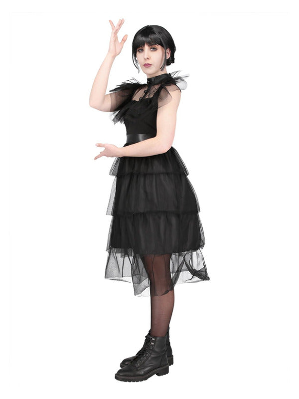 Adult Gothic Prom Costume Wednesday Dress