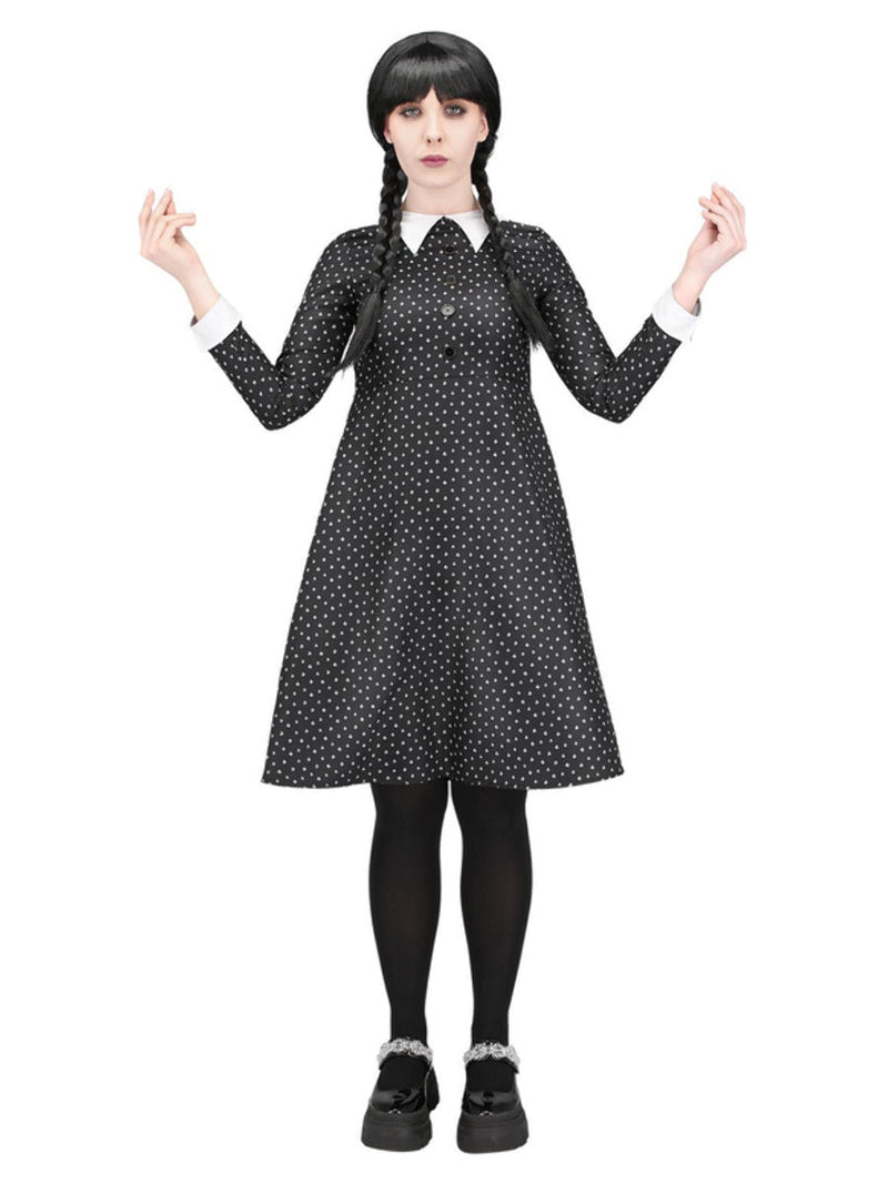 Gothic School Girl Costume Adult Wednesday Dress