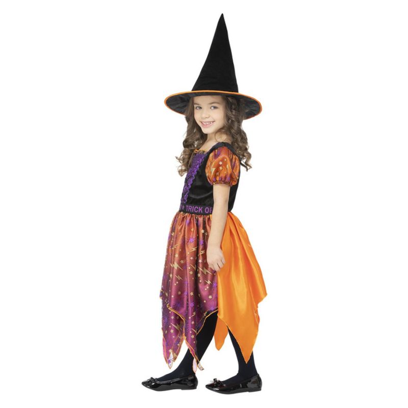 Moon & Stars Witch Costume Child Black Orange_2 sm-56414M