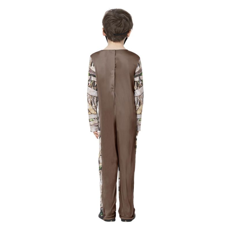 Zombie Mummy Costume Child Brown Green_2 sm-56440M