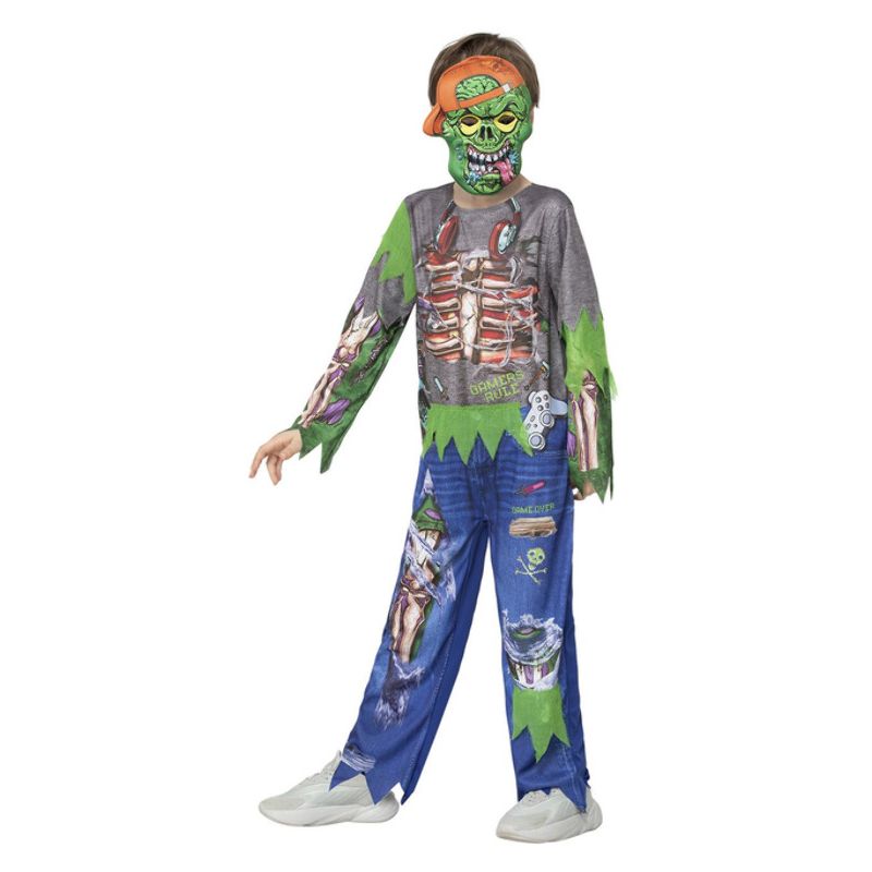 Zombie Gamer Costume Child Multi_3 sm-56444S