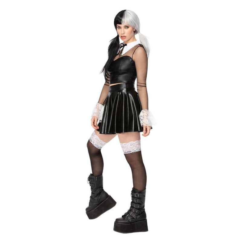 Fever Gothic School Girl Adult Black White_3 sm-56453S