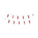 England Flag Triangle Bunting Plastic Adult White Red_1 sm-56493