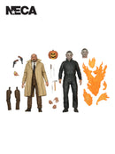 Halloween Michael Myers & Dr Loomis Ultimate 2 Pk 7 Scale Action Figure"