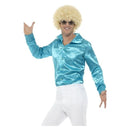 Costumes Australia 60s Adult Blue Long Sleeved Shirt_2