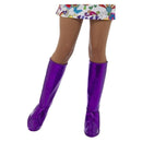 Costumes Australia Size Chart 60s GoGo Boot Covers Adult Purple