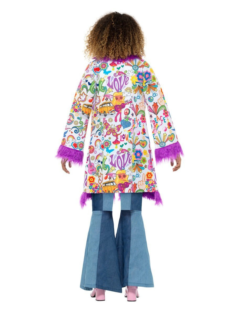 Costumes Australia 60s Groovy Hippie Coat Adult Multi Coloured_3