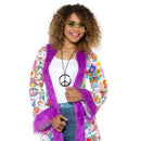 Costumes Australia 60s Groovy Hippie Coat Adult Multi Coloured_1