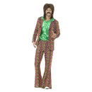 Costumes Australia 60s Psychedelic Costume CND Suit Multi-Coloured Adult_1