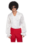 Costumes Australia 60s Ruffled Shirt Adult White_2