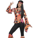 Costumes Australia 60s Willow The Hippie Costume Adult Multi Coloured_1