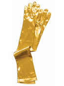 Gloves - Long Satin - Gold