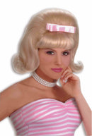 50's Bouffant Wig Black - Adult