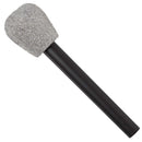 Microphone - Silver With Black Handle