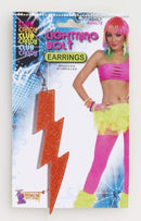 Lightening Bolt Earrings-Ornge