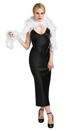 Faux Feather Boa  - White