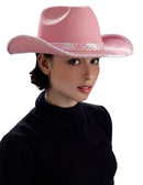 Cowgirl Deluxe Hat With Pink Sequins