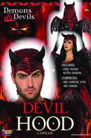 Red Devil Hood Headpiece