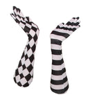 Harlequin Clown Opera Gloves