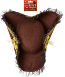 Tricorner Pirate Hat - Brown
