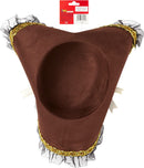 Tricorner Pirate Hat - Brown