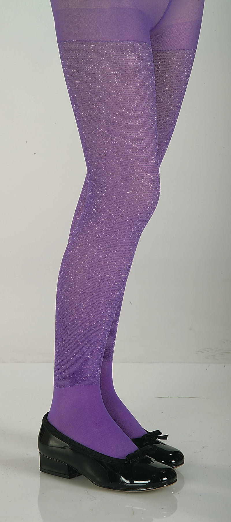 Glitter Tights Orange - Size L