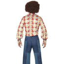 Costumes Australia 70s Patchwork Denim Look Deluxe Mens Blue Flares_3