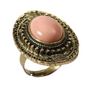 Medieval Pink Stone Ring