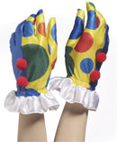 Clown Gloves With Pom Poms