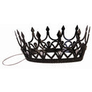 Dark Royalty Queen Crown - Black