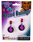 50'S Record Earrings