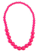 Pearls Necklace - Hot Pink