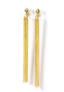 Gold Chain Disco Earrings