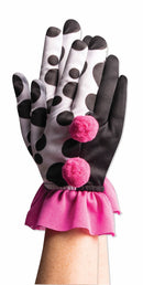 Harlequin Clown Ruffle Gloves