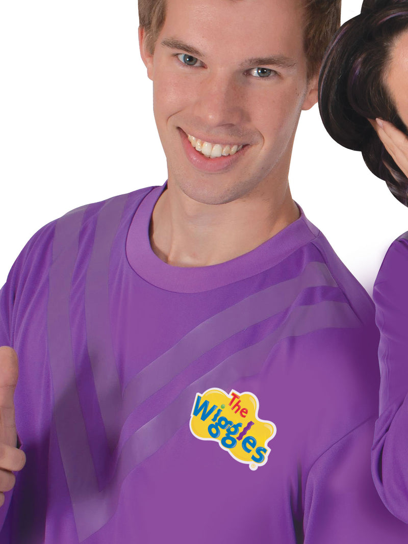 Purple Wiggle Costume Top Adult