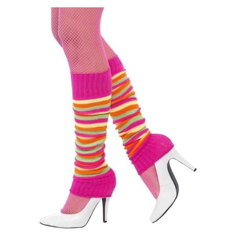 Costumes Australia Size Chart 80s Legwarmers Adult Neon Pink Striped