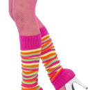 Costumes Australia 80s Legwarmers Adult Neon Pink Striped_1