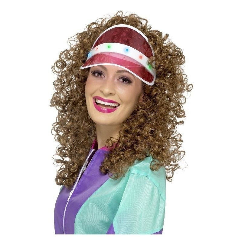 Costumes Australia Size Chart 80s Light Up Visor Pink Adult