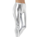 Costumes Australia 80s Metallic Disco Leggings Adult Silver_1