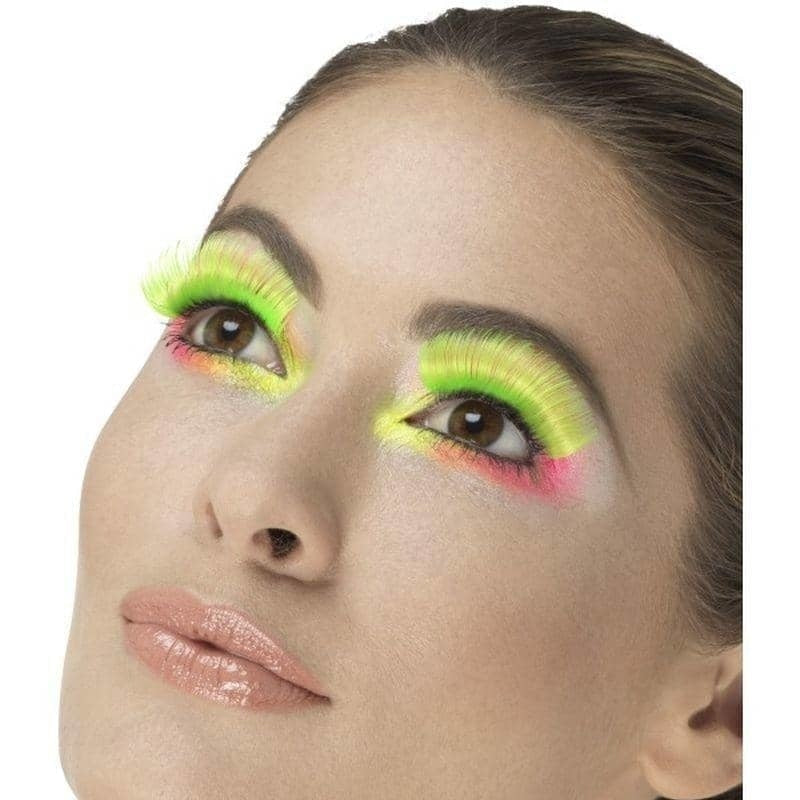 Costumes Australia 80s Party Eyelashes Adult Neongreen_1