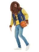 Costumes Australia 80s Teen Wolf Costume Mens Yellow Blue Letterman Jacket_4