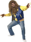 Costumes Australia 80s Teen Wolf Costume Mens Yellow Blue Letterman Jacket_5