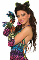 Tiger Long Gloves - Rainbow