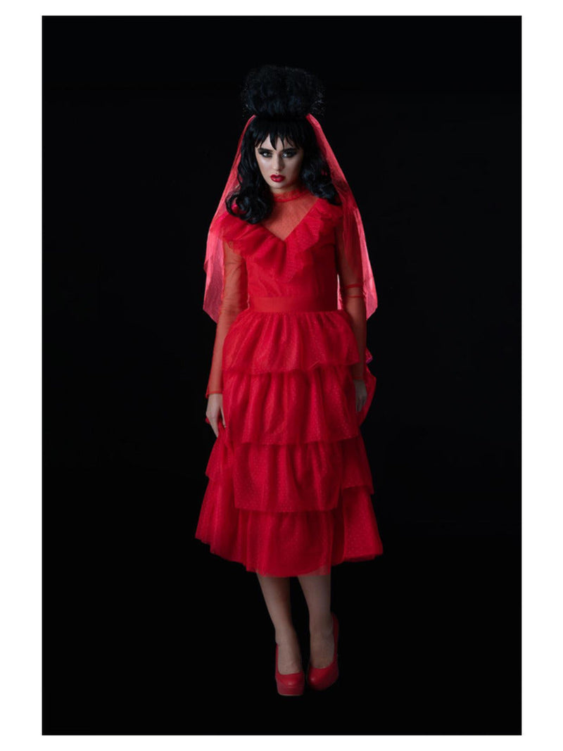 Beetlejuice Lydia Bride Costume Red Wedding Dress